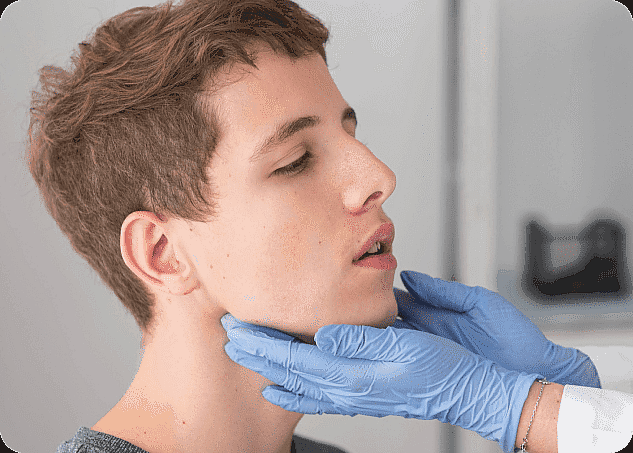 young patient going through orthodontic treatment and jaw surgery for facial alignment correction At Paige Orthodontics in Kingwood, TX