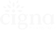 Cigna Healthcare logo with stylized text and a tree above the "i," representing Kingwood TX.