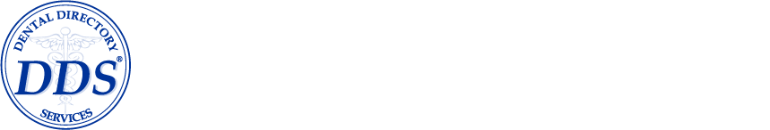A blue and white DDS Dental Directory Services logo appears on the left, with "Dental Directory Services" faded behind in Kingwood TX.