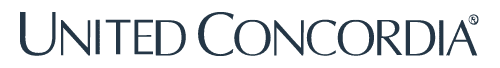 United Concordia logo featuring the name in bold, dark gray uppercase letters on a light background, representing Kingwood TX.