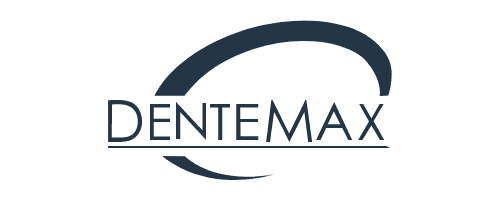 DenteMax logo featuring "DenteMax" in uppercase beneath a curved swoosh, representing Kingwood TX.